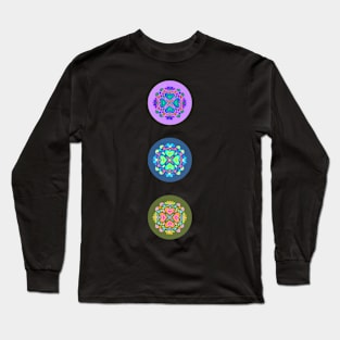 Hearts All Around Sticker Set Long Sleeve T-Shirt